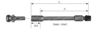 Пластиковый вентильный удлинитель 95 мм для сдвоенных колес (арт.35012)